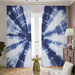 Tie Dye Shibori Print Blackout Pencil Pleat Curtains