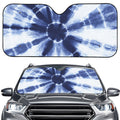 Tie Dye Shibori Print Car Windshield Sun Shade