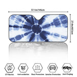 Tie Dye Shibori Print Car Windshield Sun Shade
