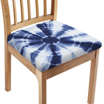 Tie Dye Shibori Print Chair Cushion Cover