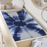 Tie Dye Shibori Print Changing Pad Cover