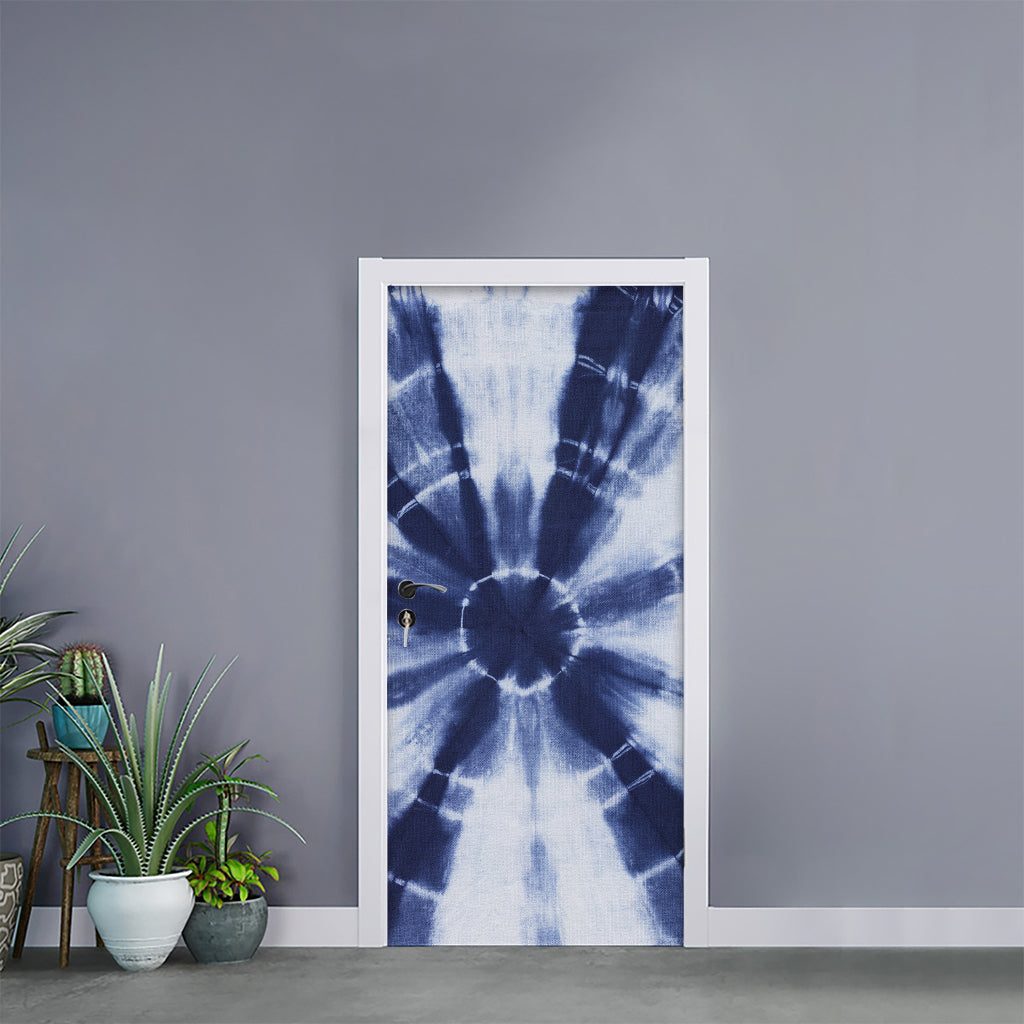 Tie Dye Shibori Print Door Sticker