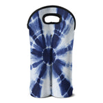 Tie Dye Shibori Print Double Neoprene Wine Tote