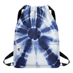 Tie Dye Shibori Print Drawstring Backpack