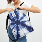 Tie Dye Shibori Print Drawstring Backpack