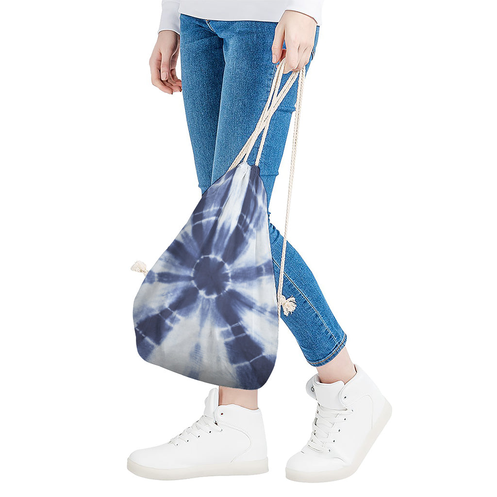 Tie Dye Shibori Print Drawstring Bag