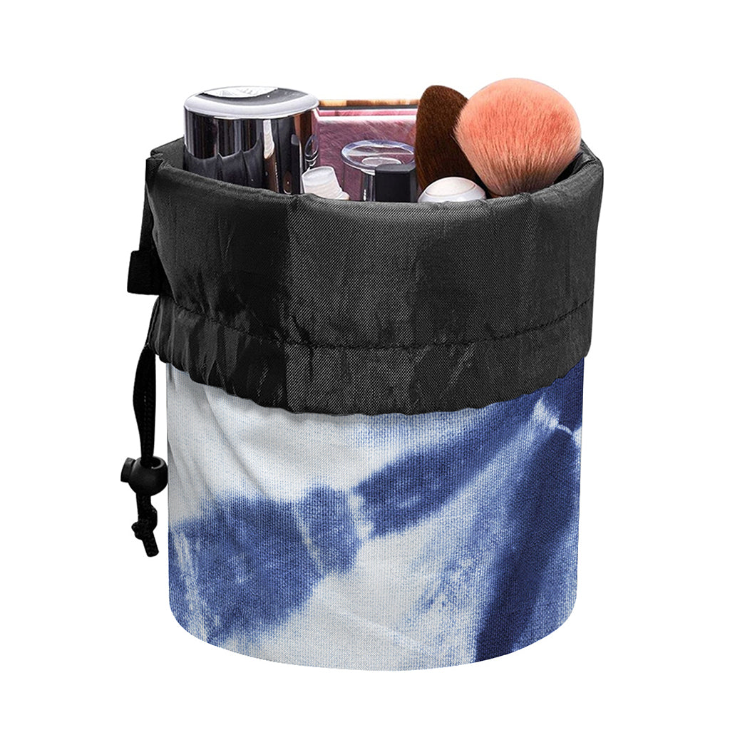 Tie Dye Shibori Print Drawstring Makeup Bag