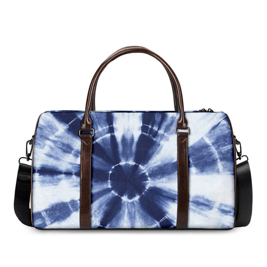 Tie Dye Shibori Print Duffle Bag