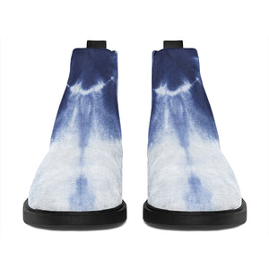 Tie Dye Shibori Print Flat Ankle Boots