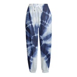 Tie Dye Shibori Print Fleece Lined Knit Pants