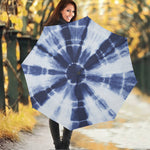 Tie Dye Shibori Print Foldable Umbrella