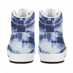 Tie Dye Shibori Print High Top Leather Sneakers