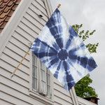 Tie Dye Shibori Print House Flag