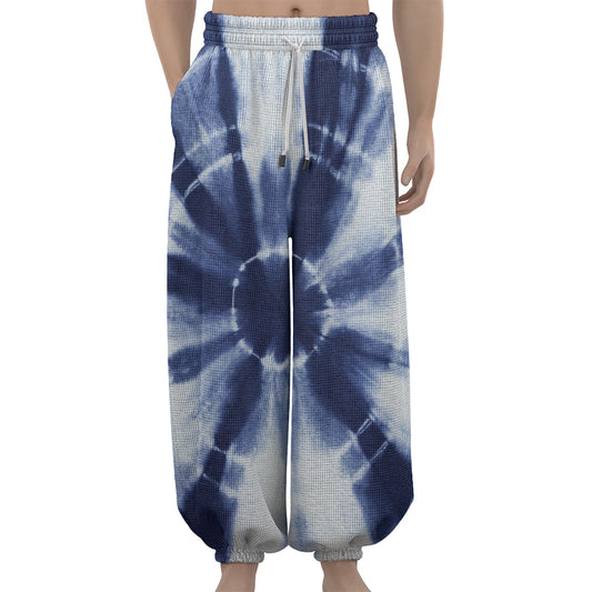 Tie Dye Shibori Print Lantern Pants