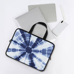 Tie Dye Shibori Print Laptop Sleeve With Handle