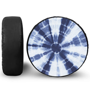 Tie Dye Shibori Print Leather Spare Tire Cover