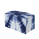 Tie Dye Shibori Print Leather Tissue Box Cover