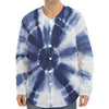 Tie Dye Shibori Print Long Sleeve Baseball Jersey