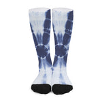 Tie Dye Shibori Print Long Socks