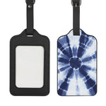 Tie Dye Shibori Print Luggage Tag