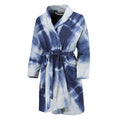 Tie Dye Shibori Print Men's Bathrobe
