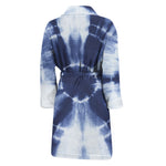 Tie Dye Shibori Print Men's Bathrobe