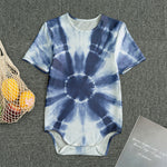 Tie Dye Shibori Print Men's Bodysuit