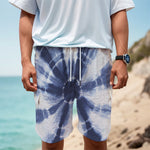 Tie Dye Shibori Print Men's Cargo Shorts
