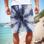 Tie Dye Shibori Print Men's Cargo Shorts