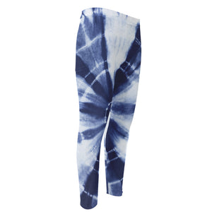 Tie Dye Shibori Print Men's Compression Pants