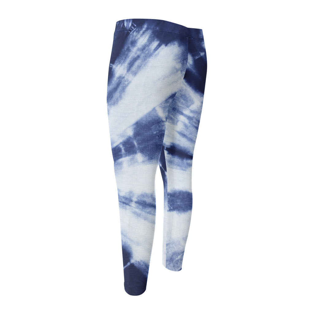 Tie Dye Shibori Print Men's Compression Pants