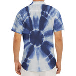 Tie Dye Shibori Print Men's Deep V-Neck Shirt