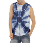 Tie Dye Shibori Print Men's Fitness Tank Top
