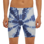 Tie Dye Shibori Print Men's Long Boxer Briefs