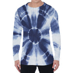 Tie Dye Shibori Print Men's Long Sleeve T-Shirt