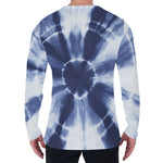 Tie Dye Shibori Print Men's Long Sleeve T-Shirt
