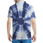 Tie Dye Shibori Print Men's Polo Shirt