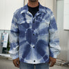 Tie Dye Shibori Print Men's Shirt Jacket