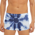 Tie Dye Shibori Print Men's Short Boxer Briefs