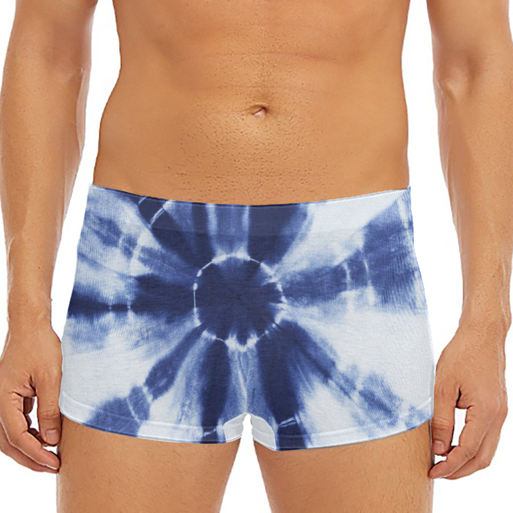 Tie Dye Shibori Print Men's Short Boxer Briefs