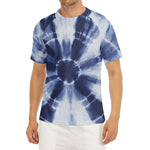 Tie Dye Shibori Print Men's Short Sleeve Rash Guard