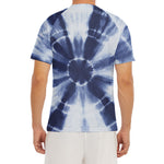 Tie Dye Shibori Print Men's Short Sleeve Rash Guard