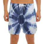 Tie Dye Shibori Print Men's Split Running Shorts