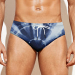 Tie Dye Shibori Print Men's Swim Briefs