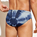 Tie Dye Shibori Print Men's Swim Briefs