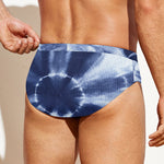 Tie Dye Shibori Print Men's Swim Briefs