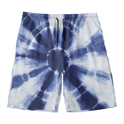 Tie Dye Shibori Print Men's Swim Trunks