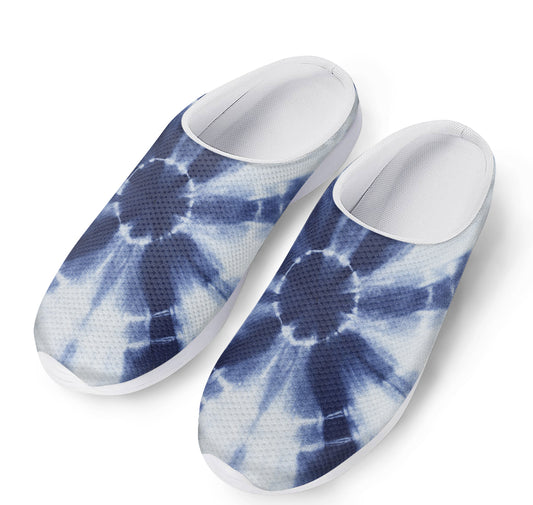 Tie Dye Shibori Print Mesh Casual Shoes