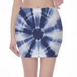 Tie Dye Shibori Print Pencil Mini Skirt