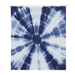 Tie Dye Shibori Print Polyester Shower Curtain